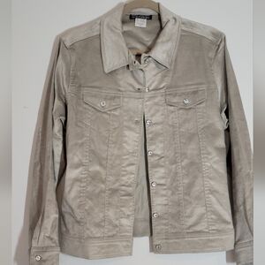 Silver Jacket with bling buttons